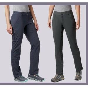 Columbia Women’s Saturday Trail Pants Omnishield.  Size 2.  Gray/green color